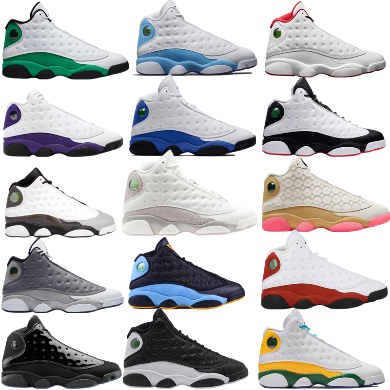 

13 Shoes 13s Man Basketball island green COURT PURPLE Cap Gown Mens Sports Sneaker Trainers Breathable, No.4