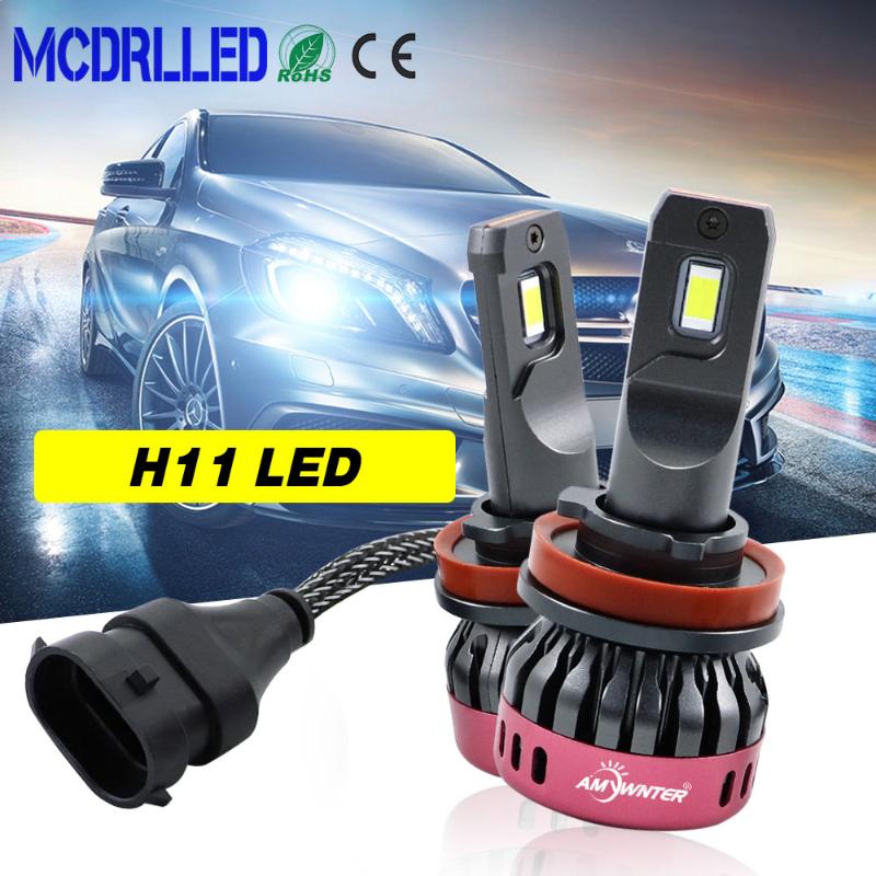 

Car Headlights Mcdrlled 2021 Super Bright Auto Bulbs H4 H8 H9 H11 H7 Led Headlight 3600lm 12v 60w 6500k Lamp