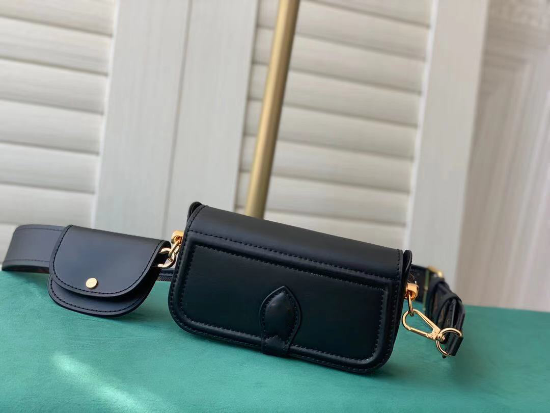 

Luxury designer handbag Officier leather shoulder bags High quality ladies fashion messenger bag with zipper pocket inside M69841