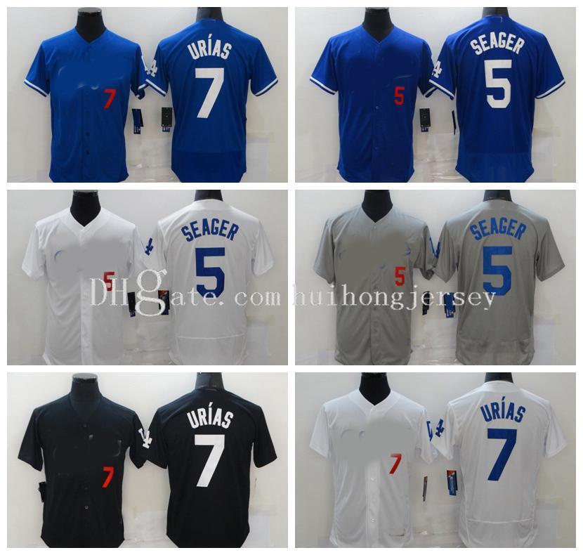 

New Baseball Jerseys For Men Women Youth Los Angeles Dodger 10 Justin Turner jersey 7 Julio Urias 5 Corey Seager size -XXXXL, Blue;black