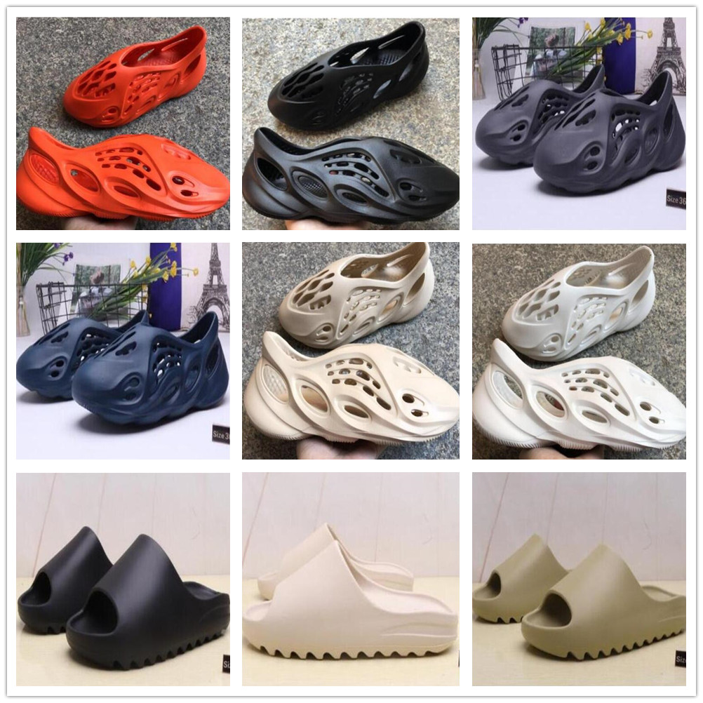 

2021 Foam runner shoes clog sandal triple red black white fashion slipper women mens tainers beach sandals slip-on, As shown in illustration