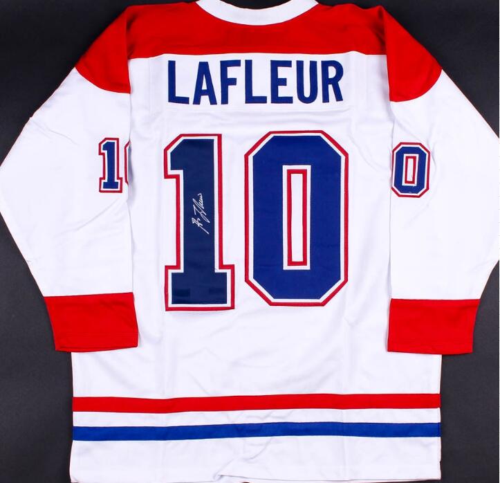 

mark lafleur Signed Autograph Autographed auto Fans Tops&Tees jersey shirts, Gray