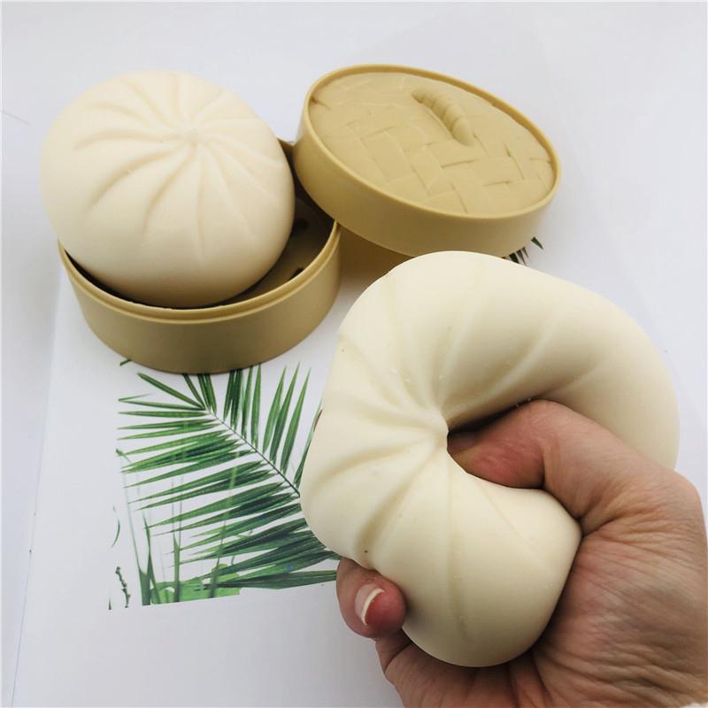 

Simulation Q Bomb Vent Steamed Bread Slow Rebound Toy for Kids Adults Stress-Relief Toy K9Store