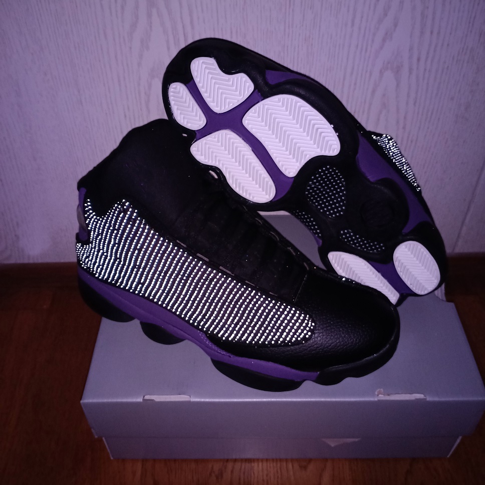 

13 Court Purple mens Basketball Shoes 3 M Reflective 13s Black White-Court men outdoor Sports Sneakers Running Trainers DJ5982-015 With Box us 7-13
