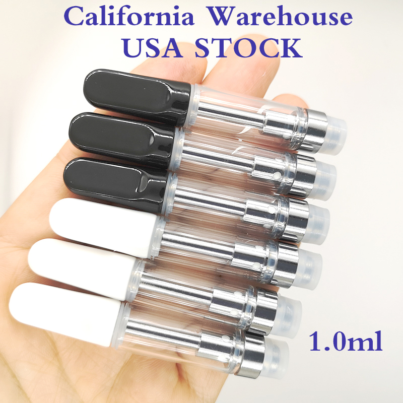 

Vapes Cartridges 510 Thread Vape Pens Ceramic Coil Atomizer USA STOCK Carts Disposable E Cigarette Glass Vaporizer 1.0ml Glass Tank Starter Kits Pods