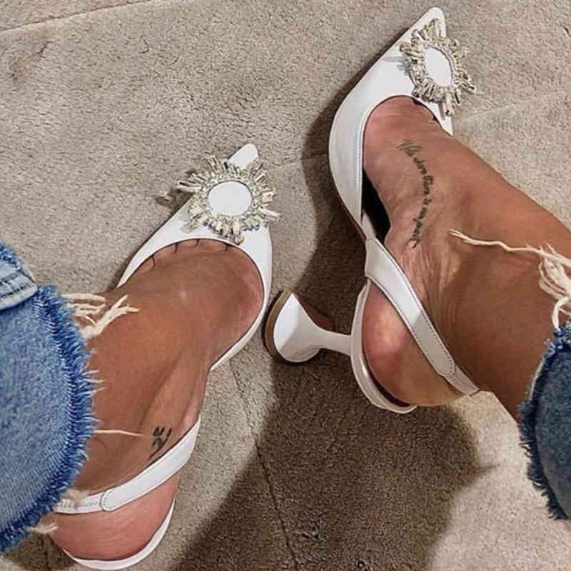 

dress shoes doris fanny summer sandals women slingback pumps white wedding shoes high heels size 43 nq7m, Black
