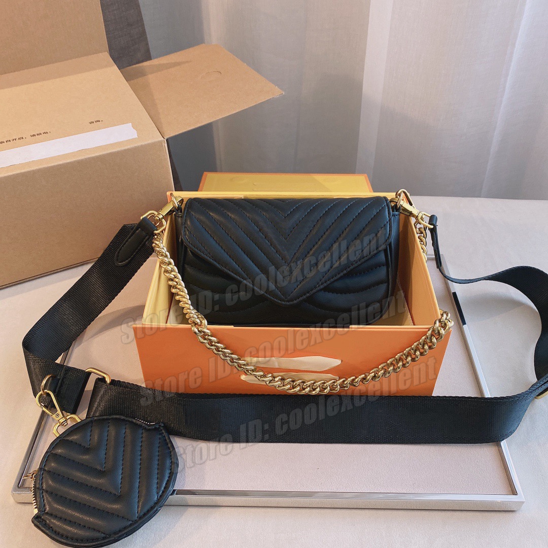 

Crossbody Womens Wave Multi Shoulder Bag Multifunctional Luxury Designer Handbag Retro High Quality Genuine Leather, Same as picture