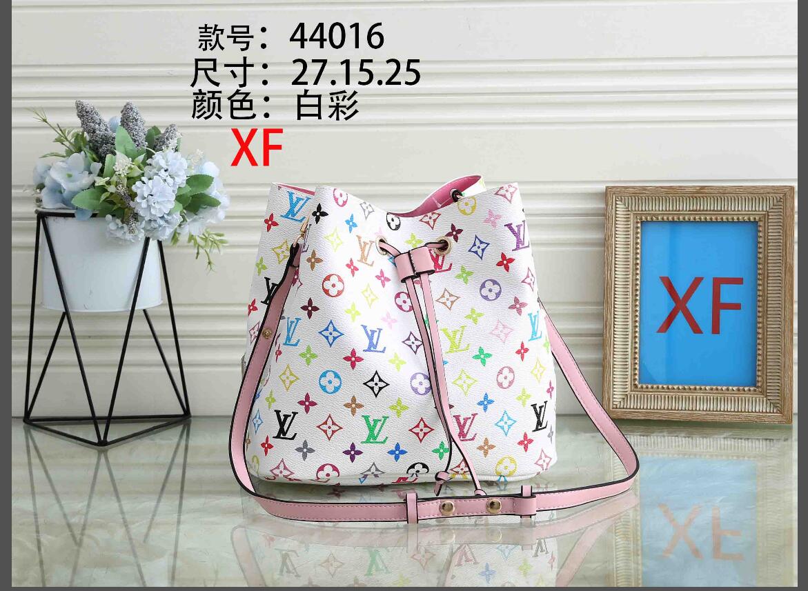 

new LV LOUIS 1 VITTON NEONOE Shoulder Bags leather Bucket Bag Women Designer Handbags Flower Printing Crossbody Bag Purse