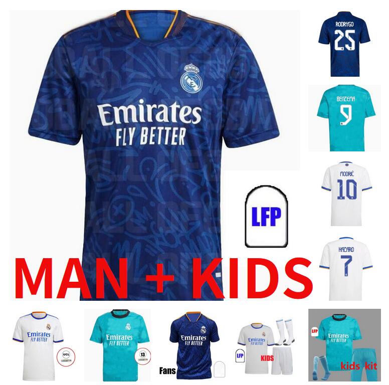 

20 21 22 HAZARD BENZEMA SERGIO RAMOS ISCO Mens Soccer Jerseys Real Madrid MODRIC MARIANO KROOS Home Christmas Special Edition Football Shir, 2021