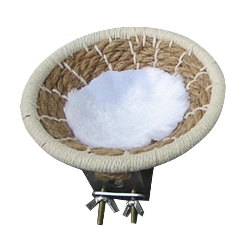 

For Parakeet Warm Pet Bed Bird Breeding Nest Rope Weave Easy Install Parrot Cage Hatching Nesting Box Yard Resting Outdoor Home Cages