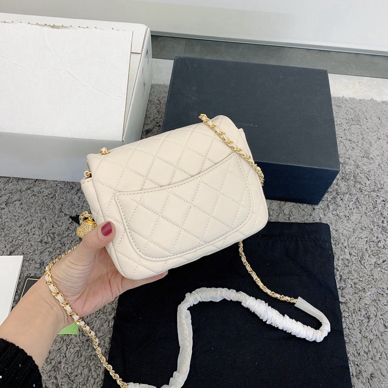 

Luxury Designer Women Cf Tote Bag Genuine Leather Ladies Diamond Ball Golden Chain Shoulder Bags Handbags Fashion Crossbody C226640