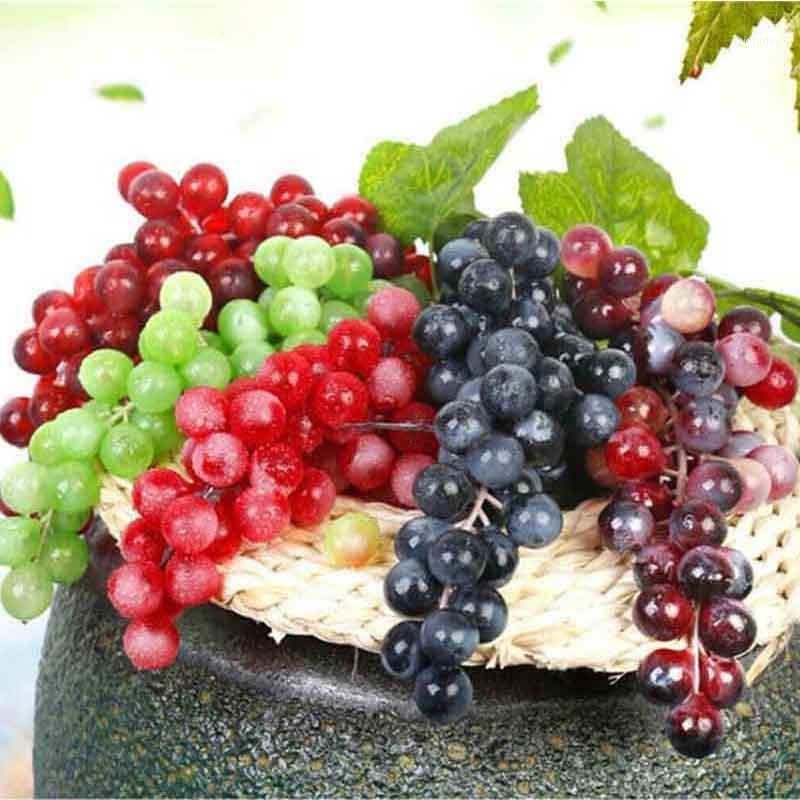 

Party Decoration Artificial Fruit Grapes Fake Decorative Lifelike Home Wedding Garden Decor Mini Simulation