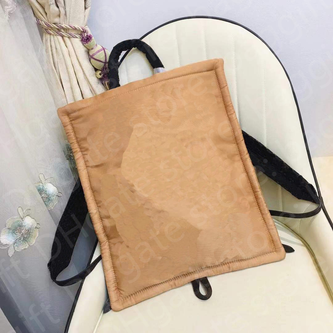 

Pillow Econyl recycled Nylon square Handbag Clutch Shoulder Bags bread backpack Black Brown Embroidered Design Crossbody Women Tote Pouch Wallet Purse M58981, No bag