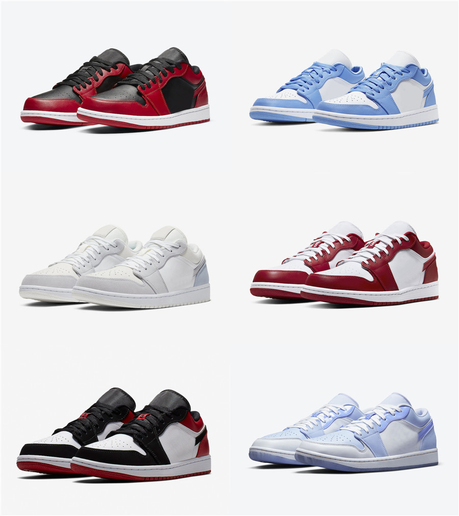 

Authentic 1 Low Mighty Swooshers Chicago UNC Paris Varsity Red Summit White Black Toe Sky Gray Football Grey Shoes Men Women Outdoor Sports Sneakers With Original Box, Customize