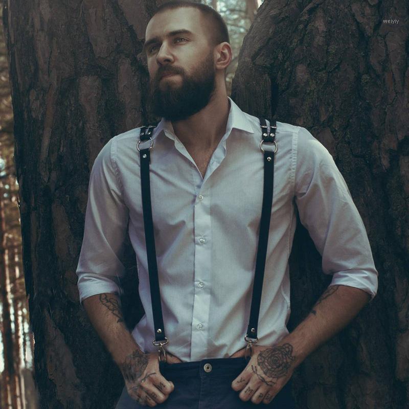 

Leather Mens Harness Harajuku Belts Gay Role Play Sculpting Suspender Fetish Clubwear Punk Adjustable Chest Cosplay Rave Wear Bras Sets, Mh-014