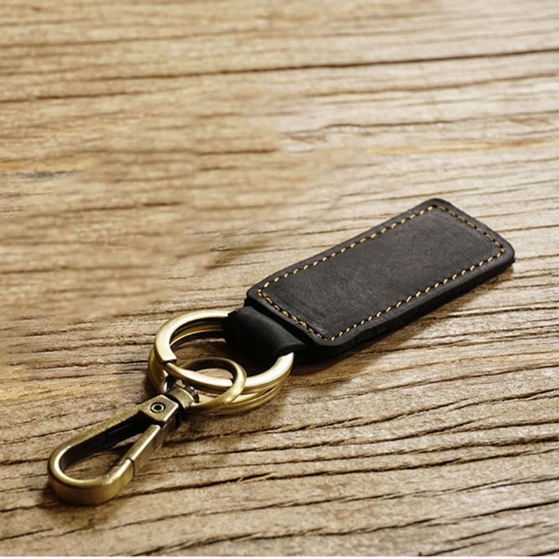 

Keychains Car Auto Keyring Black Leather Keychain For Men Funny Metal Key Chain Vintage Valentine Day Gift Wholesaler In China