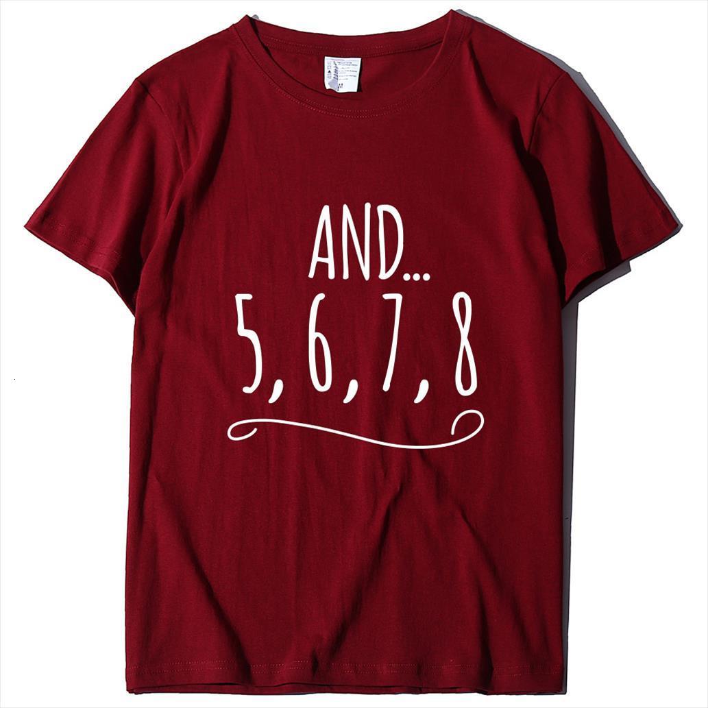 

and 5 6 7 men t shirts 8 dance teacher letter print short sleeve o neck loose ladies summer tee, White;black
