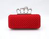 

Classic Designer-Type-4 Red Ladies Skull Clutch Knuckle Rings Four Fingers Handbag Evening Purse Wedding bag 03918b