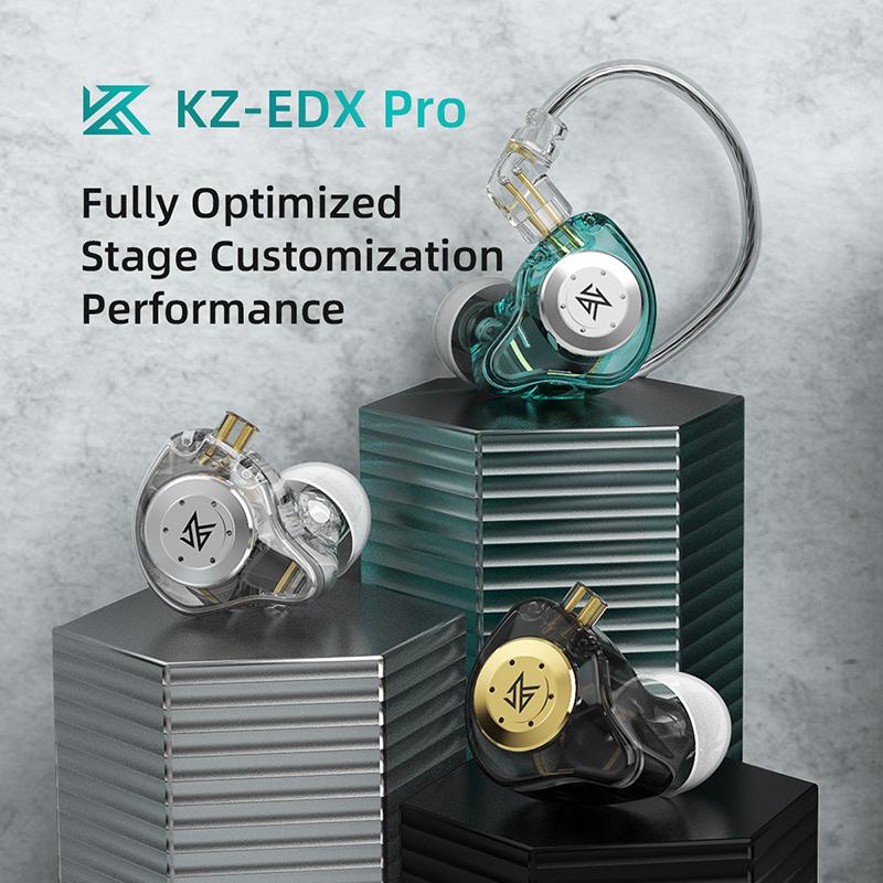 

Headphones & Earphones KZ EDX Pro Earphone HiFi Stereo Wired With Microphone Sport Noise Cancelling Headset Musician Monitor Earbuds Fone