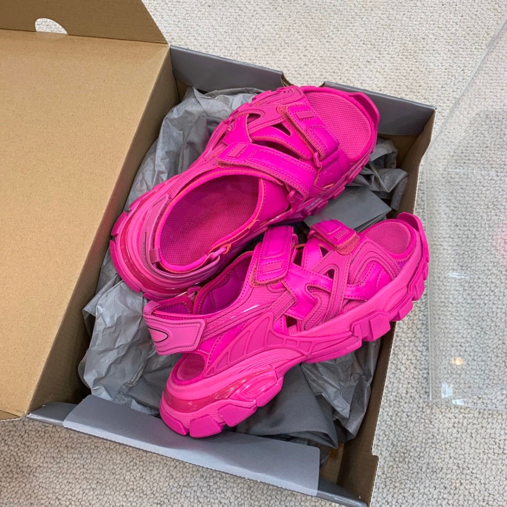 

Track Slippers Sandals Women Hiking Summer Shoes Womens Hook Loop Zapatos De Mujer Platform Flats Beach slide Cool Clunky Sneakers 44Lt#, 5 track sandals [rose red]