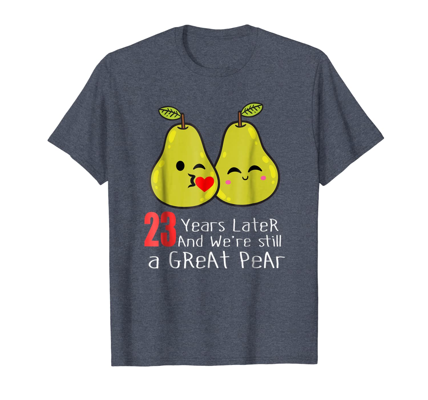 

23rd wedding anniversary shirt gifts funny couple t-shirt, White;black