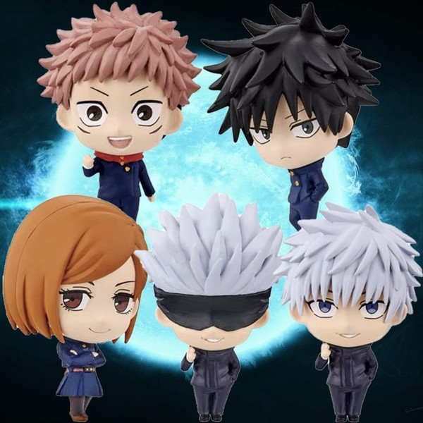 

5pcs Anime Jujutsu Kaisen Gojo Satoru Kugisaki Figure Action Figure Modle Toys C0323