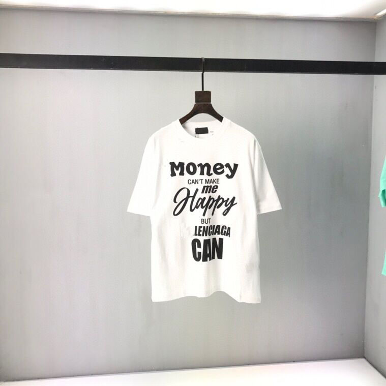 

2022ss early spring new high-grade cotton printed T-shirt round neck stitching pullover short sleeves Size: ~xxxl Color: black and white 1408j