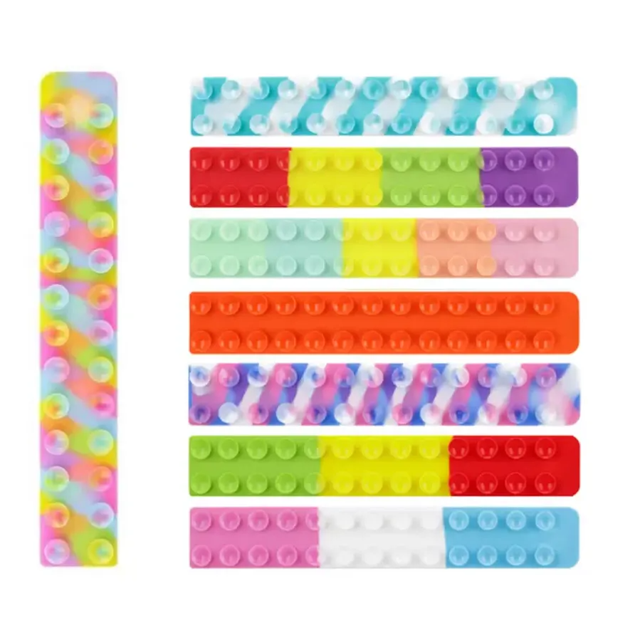 

Sucker Fidget Toys Party Favor Square Silicone Sheet Kids Stress Relief Toy 0228