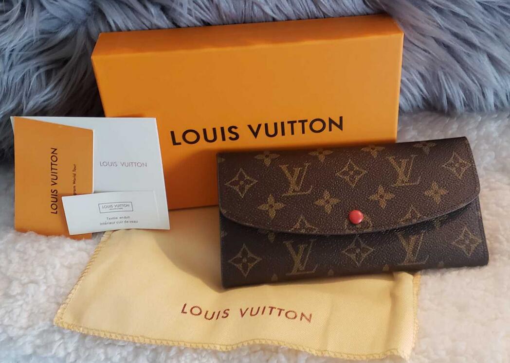 

Women bottoms Long wallet coin purse LV LOUIS bag VITTON Card holders multicolor Lady classic single zipper pocket clutc, Red;black