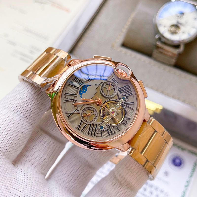 

Luxury Mens Watches Moon Phase Mechanical Automatic Sports Wristwatches Top Brand Waterproof Designer Daydate Men Watch For man Christmas gifts Father's Day Gift