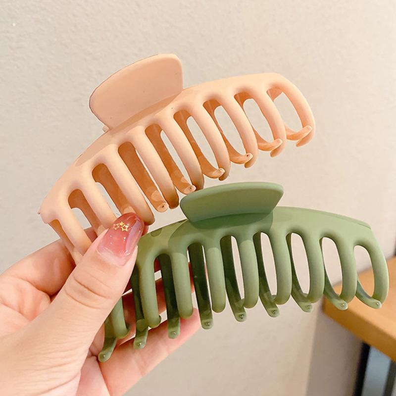 

Hair Accessories 2Pc/set 2021 Korean Solid Big Elegant Acrylic Clips Hairpins Barrette Headwear For Women Girls