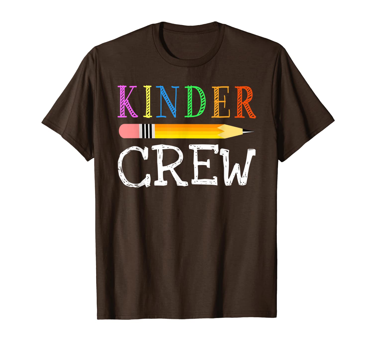 

kindergarten teacher kinder crew 1st first day of school t-shirt, White;black