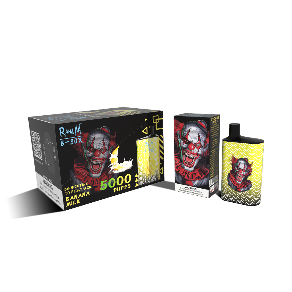 

Original RandM Electronic Atomizer 5000 Puffs Cigarette Vape Pen 16 Flavors Available Disposable E-cigarette Vaporizer