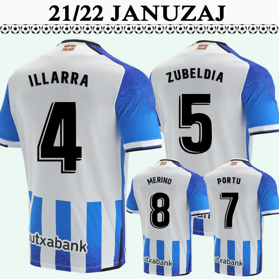 

21 22 Royal Society JANUZAJ Mens Soccer Jerseys Home BARRENETXEA GOROSABEL ILLARRA ZUBELDIA Football Shirts Camisetas de futbol Uniforms, Qm065 2021 home l. lig. patch
