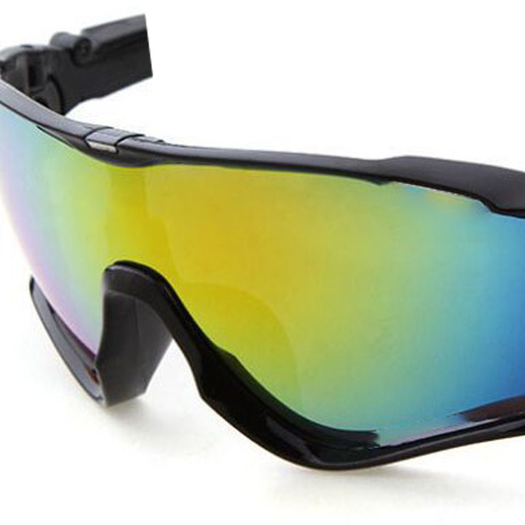 

Classic Cycling Sunglasses Dazzle Color Mens Sun Glasses in USA Big Goggles One-piece Black Lens Cool Design Sunshades Outdoor Sports Motorcycle Bicycle Sunglass