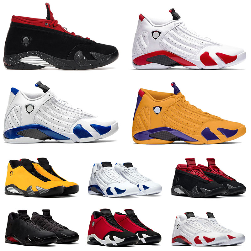 

Designer Jumpman 14 14s XIV Mens Basketball Shoes Reverse Ferrar Yellow Red Lipstick Gym Blue Toro Black University Gold Hyper Royal Sports Sneakers Trainers, B8 candy cane