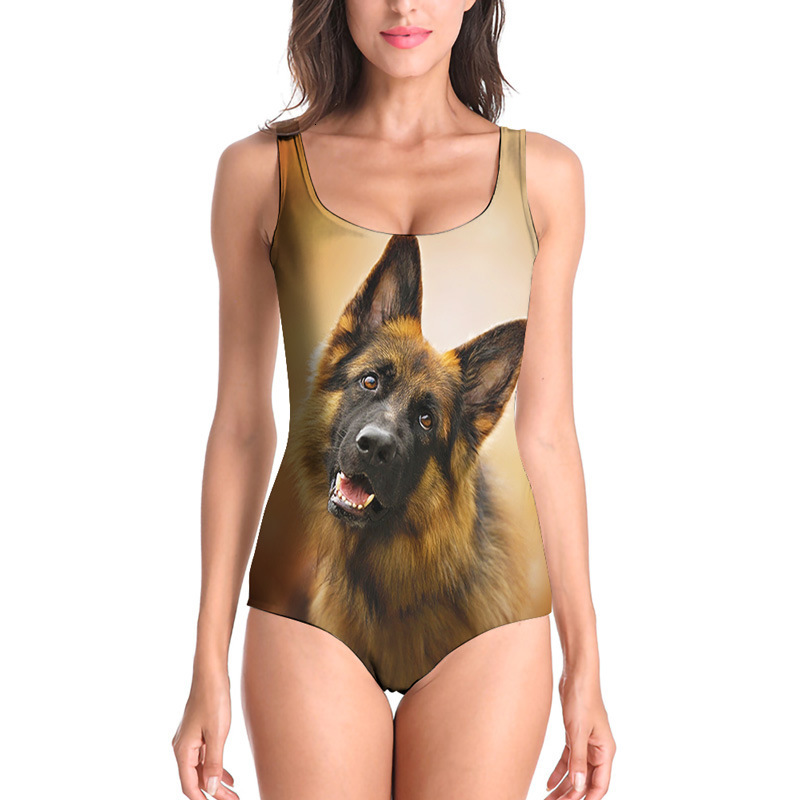 2021 large bikini dog animal swimsuit women&#039;s-image-710974605