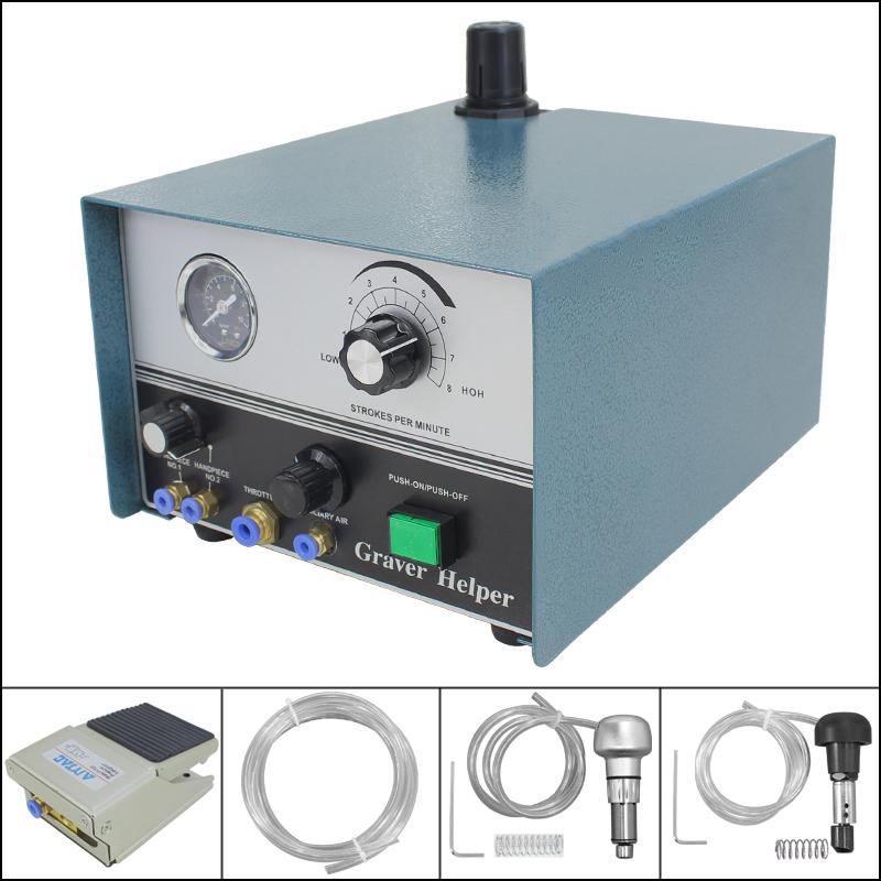 

Pneumatic Tools Double-head Engraving Machine Copper Jewelry Gold Seedling Silver Equipment Inlay Reel Bead Edge