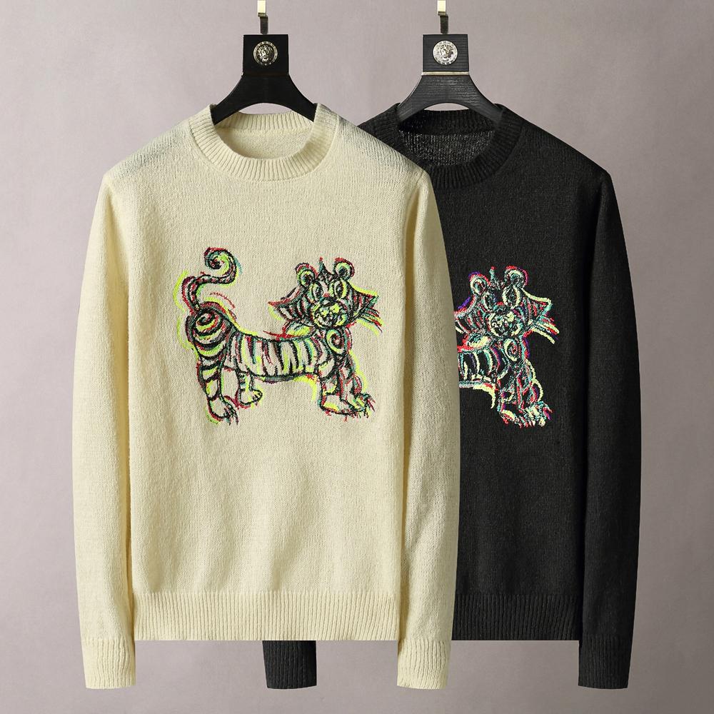 

21ss Designers Sweaters luxury Mens Womens Jacquard Irregular letters print Man Paris Fashion Tee Top Quality Tees Street luxurys Lvlouis Sweater cc Earrings