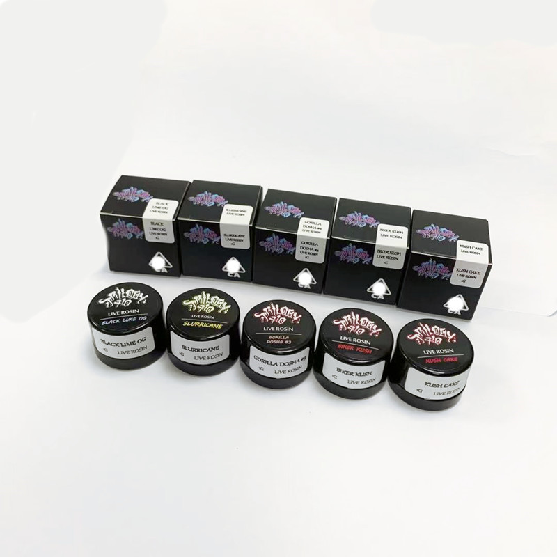 

Trilogy 710 Containers 5ml clear Glass Jar with Child Resistant Lid for live resin rosin suce extracts
