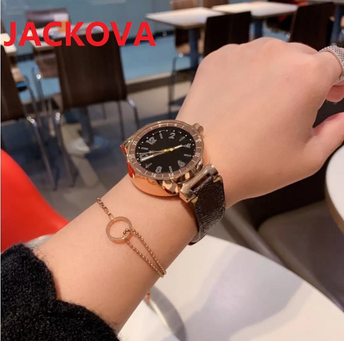 

Luxury Women BEE fashion watches 36mm Relojes De Marca Mujer Genuine Leather Lady Dress Wristwatch Quartz Clock, Slivery;brown