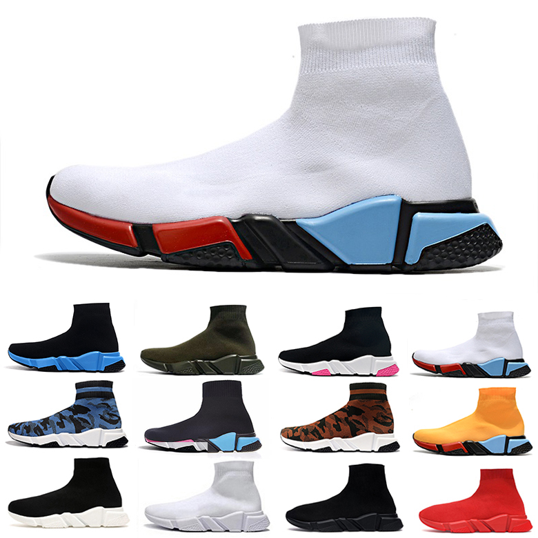 

Speed Sock trainers running shoes mesh mens Clearsole Lace-up Beige Neon triple White Black red blue grey men women tennis trainers sports sneakers 36-45 high quality, Gold