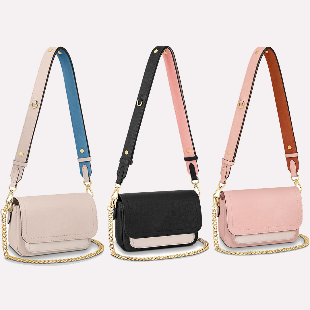 

fashion shoulder clutch designer diagonal bag handbag brand Chain bags Detachable and adjustable wide shoulders strap With logo High quality Womens coin purse, With packing box