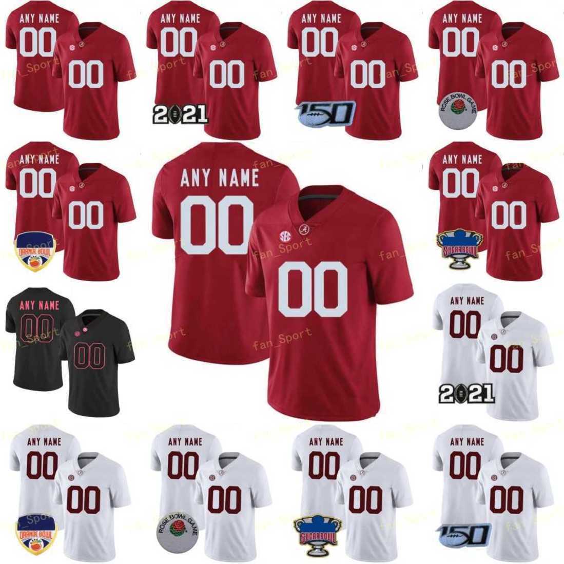 

Custom NCAA College Alabama Football Jersey Bryce Young Trey Sanders Robinson Jr. McKinstry Anderson Braswell Brooks Hall Smith Waddle Namath Harris Men Women Youth, As