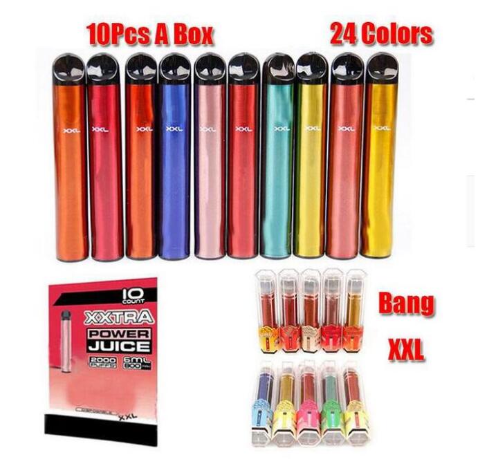 

Bang XXL Disposable E-cigarettes Vape Pen Kit Plus XL Flow 2000puffs 6ml Capacity Battery Vaporizer puff plus