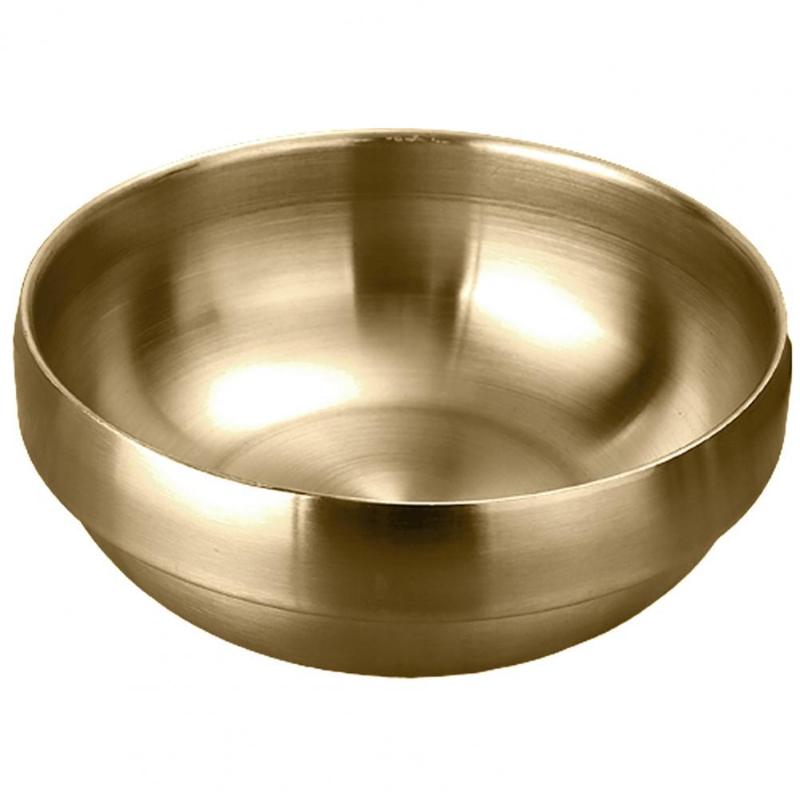 

Stainless Steel Heat Insulated Durable Round Rice Soup Bowl Kitchen Dining Tableware Accessories Bowls