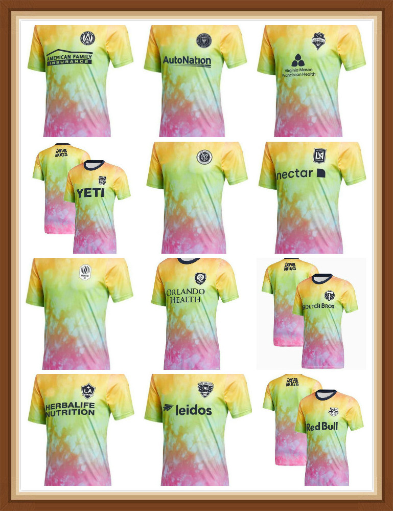 

21 22 MLS LOVE UNITES soccer jerseys Pre-match shirts inter Miami LAFC LA GALAXY Atlanta United N York football jersey Cincinnati Austin Orlando uniforms, Army green