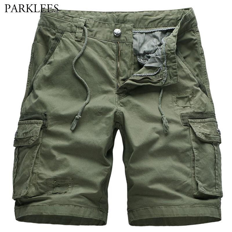 

Drawstring Cargo Shors Men 2021 Summer Mens Casual Shorts Comfortable Cotton Board Multi Pocket Military Short Hombre 38 Men's, Camel