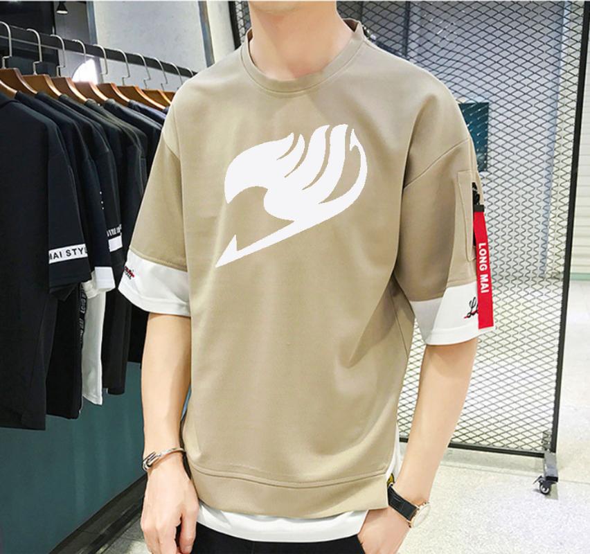 

Men's T-Shirts Japan Anime Fairy Tail T-shirt Unisex Manga Streetwear Casual Short Sleeve Teenagers Cartoon T Shirt, 18