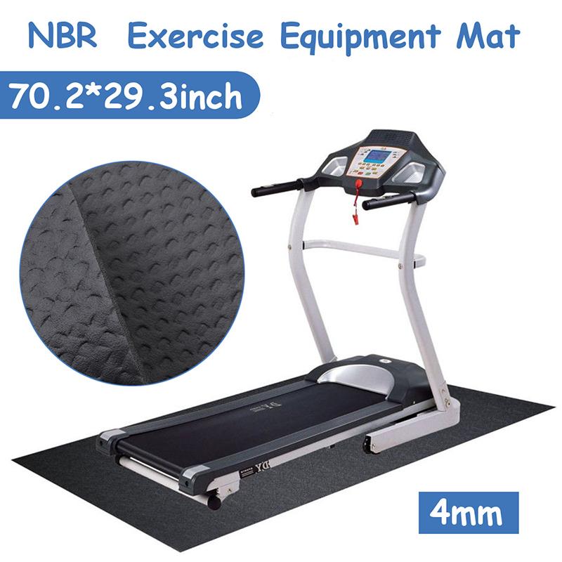 

180x75cm NBR Exercise Mat Gym Fitness Equipment Body Build For Treadmill Bike Protect Floor Running Machine Absorbing Pad Accessories